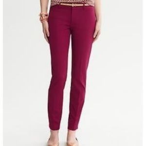 Raspberry Banana Republic Sloan Pants